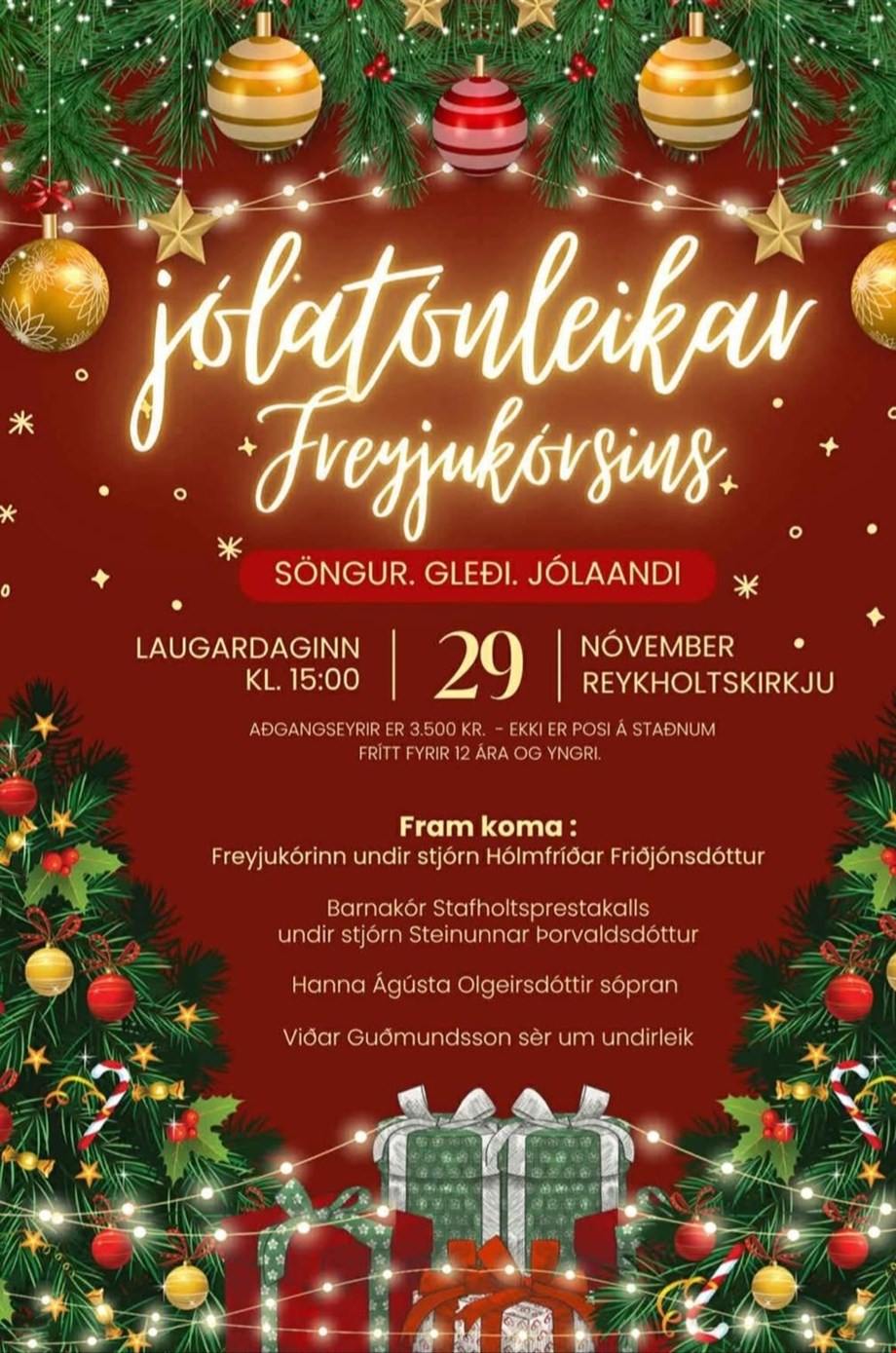 Jólatónleikar Freyjukórsins