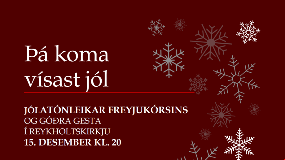 Þá koma vísast jól - Jólatónleikar Freyjukórsins
