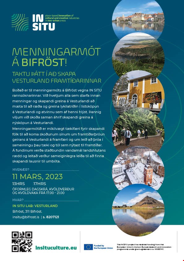 Menningarmót á Bifröst 11.mars 