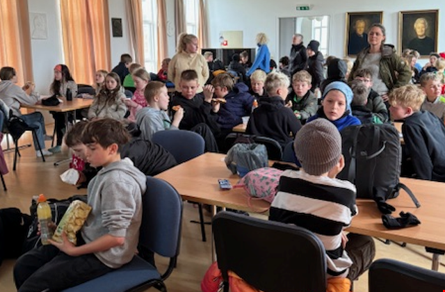 Skólahópar í heimsókn