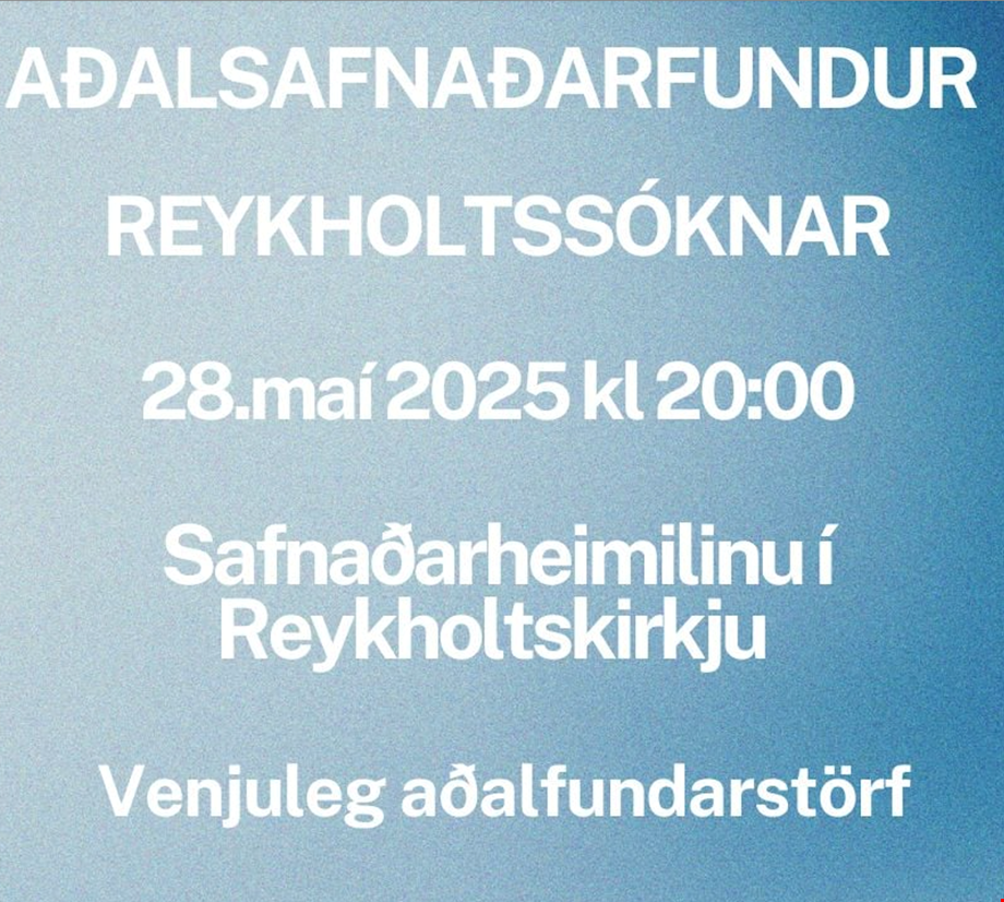 Aðalsafnaðarfundur Reykholtskirkju