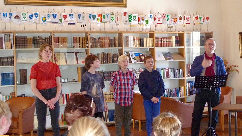 Upplestrarkeppni haldin í bókhlöðunni